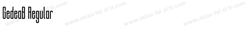 GedeaB Regular字体转换
